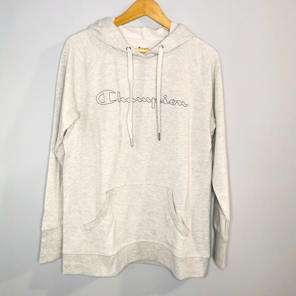 NWT CHAMPION Light Grey Hoodie Size Large - Picture 1 of 7